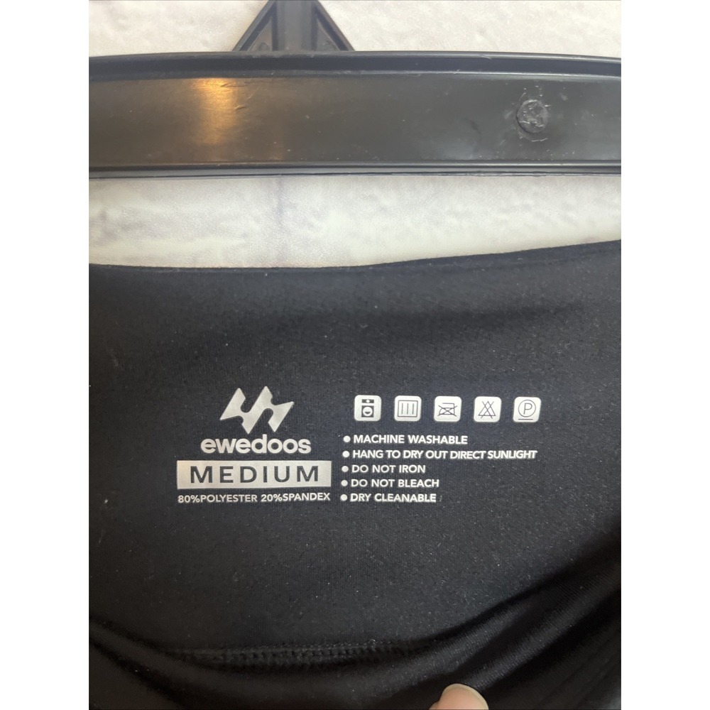 Ewedoos NWT Women's Athleisure Black Leggings Yoga Stretch Pants Size Medium - Picture 6 of 10